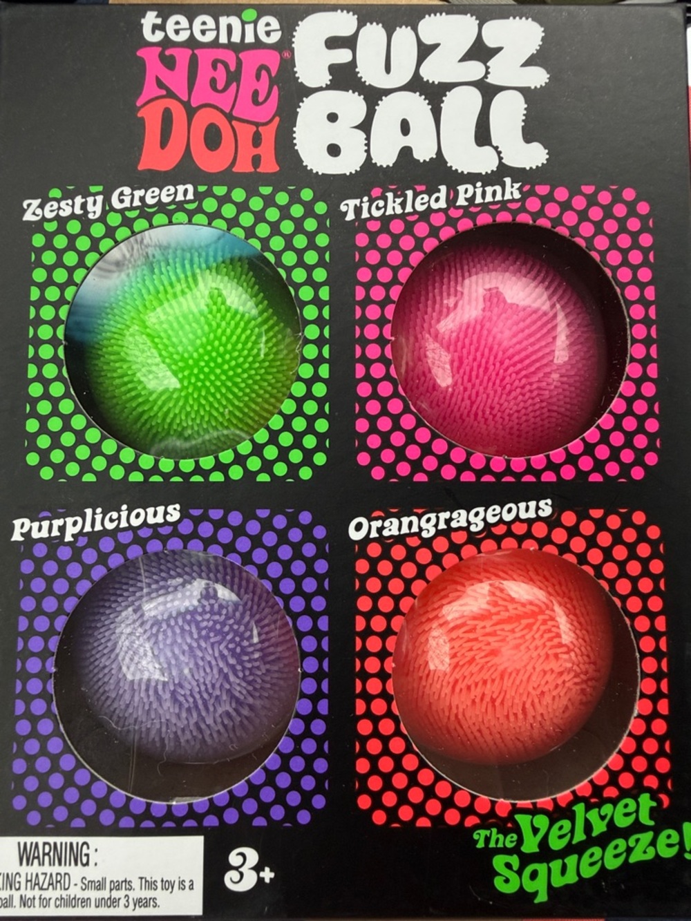 Nee Doh sterner Fuzz Ball 4-Pack